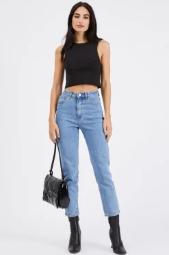 Abrand Jeans 94 High Slim Georgia Blue Denim Jean