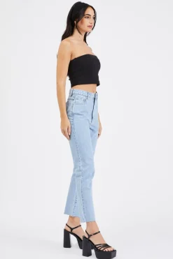 Abrand Jeans 94 High Slim Walk Away Pale Blue Denim Jean