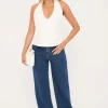 Abrand Jeans 94 High Wide Tara Mid Blue Denim Jean