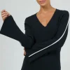 Silent Theory Highland Navy Knit Top