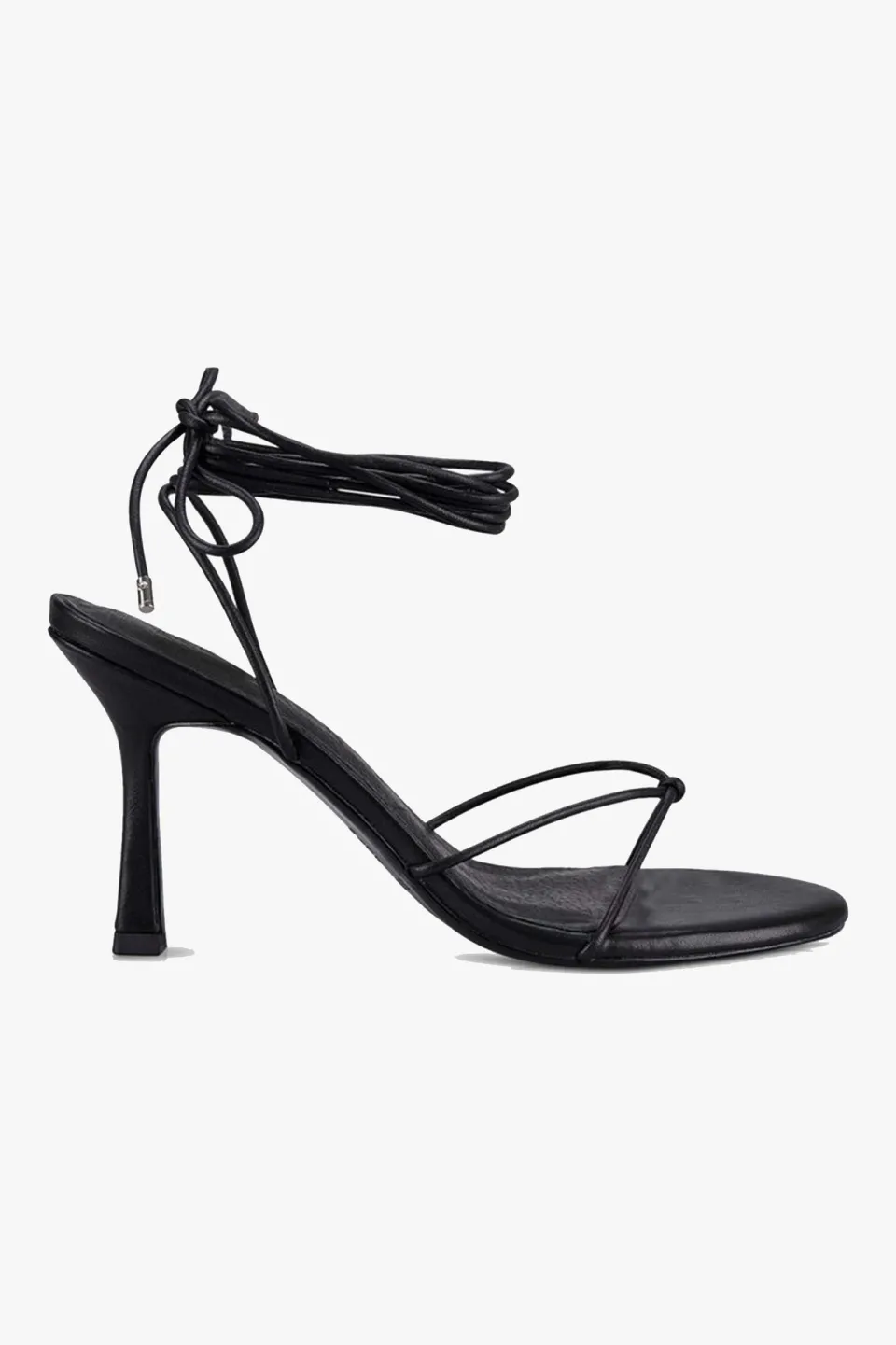 Sol Sana Honey Black Ankle Strap Heel