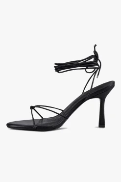 Sol Sana Honey Black Ankle Strap Heel