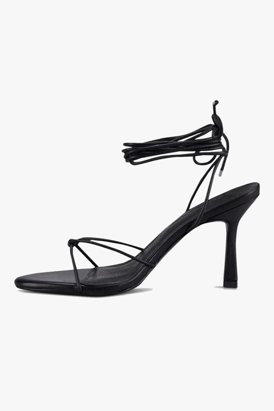 Sol Sana Honey Black Ankle Strap Heel