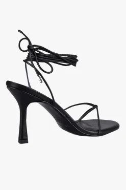 Sol Sana Honey Black Ankle Strap Heel