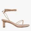 Sol Sana Honey Neutral Ankle Strap Mid Heel