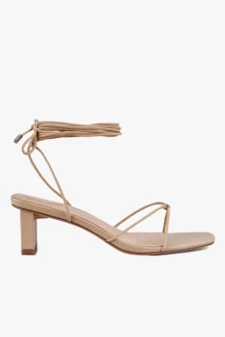 Sol Sana Honey Neutral Ankle Strap Mid Heel