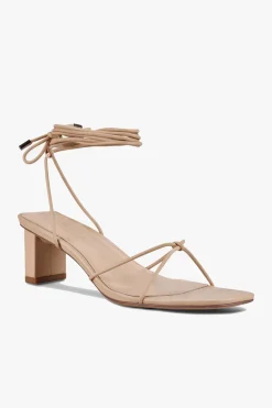 Sol Sana Honey Neutral Ankle Strap Mid Heel