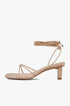 Sol Sana Honey Neutral Ankle Strap Mid Heel