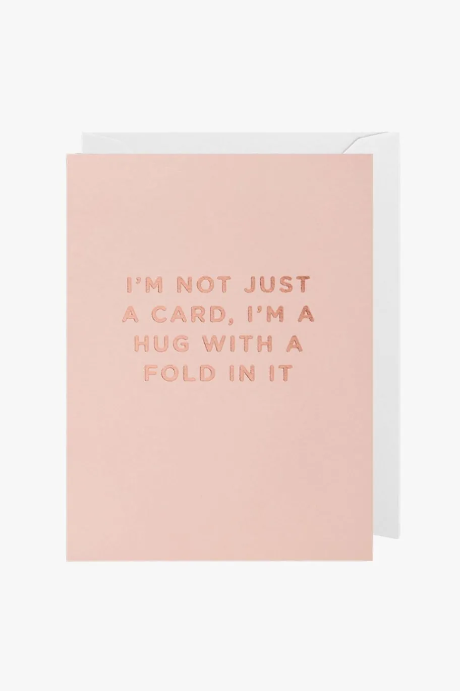 Oxted I'm a Hug With a Fold Small Pink Greeting Card