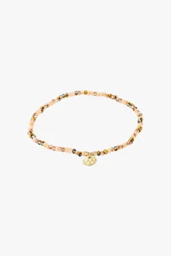 Pilgrim Indie Brown Mix Gold Plated Bracelet