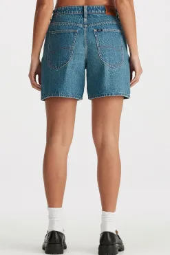 Lee Indigo Pool Denim Mid Relaxed Short