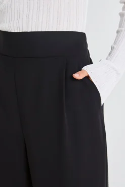 Among the Brave Instinctive Black Recycled Stretch Back Wide Leg Pant