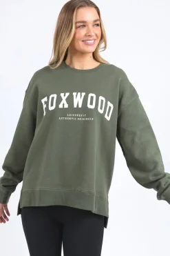 Foxwood Interval Khaki Print Crew