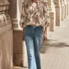 Zoe Kratzmann Invoke Cream Paisley High Neck SS Blouse