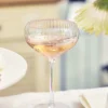 Willow u0026 Mae Iridescent Ripple Wide Champagne Wine Glass