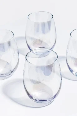Home Lab Iridescent Stemless Wine Glass