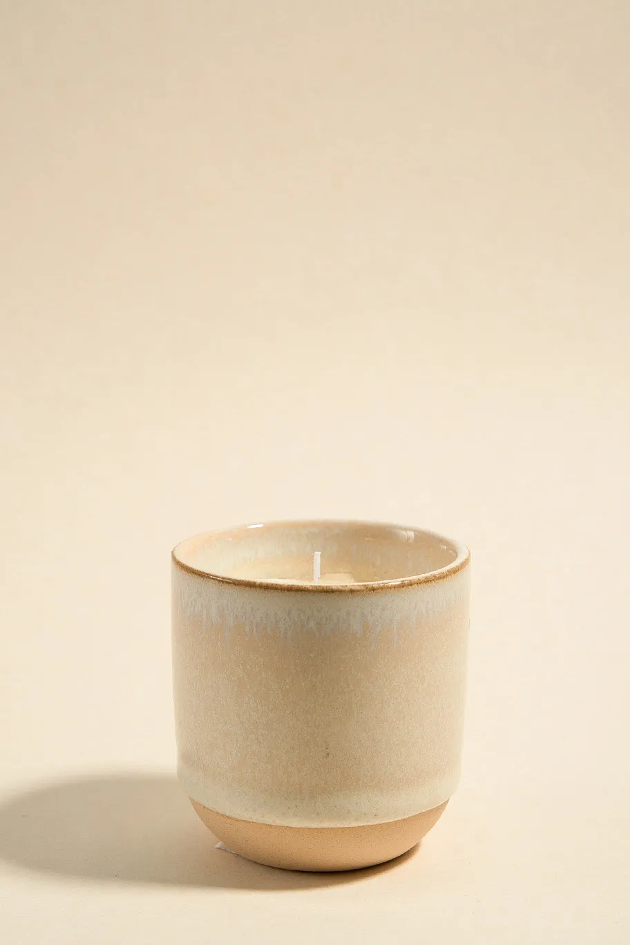 Flo's Home Ivory Glazed Ceramic Soy Wax Candle