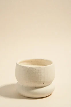 Flo's Home Ivory Textured Stone Soy Wax Candle