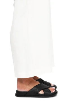 Nude Jacee Black Woven Cross Over Slide