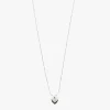 Pilgrim Jayla Heart Pendant Necklace EOL Silver Plated