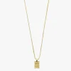 Pilgrim Jemma Gold Plated Textured Pendant EOL Necklace