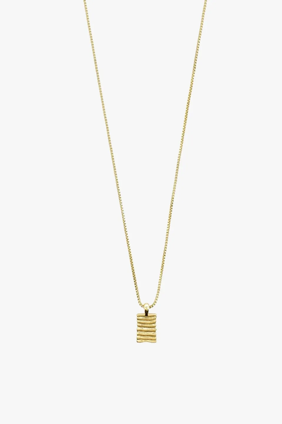 Pilgrim Jemma Gold Plated Textured Pendant EOL Necklace