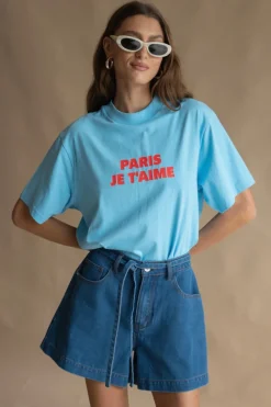 Araminta James Je'Taime Ice Blue Tee