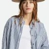 Brixton Jo Rancher Dark Tan Wide Brim Chocolate Band Wool Felt Fedora Hat
