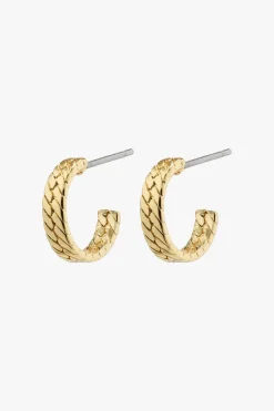 Pilgrim Joanna Gold Plated Snake Chain Earrings