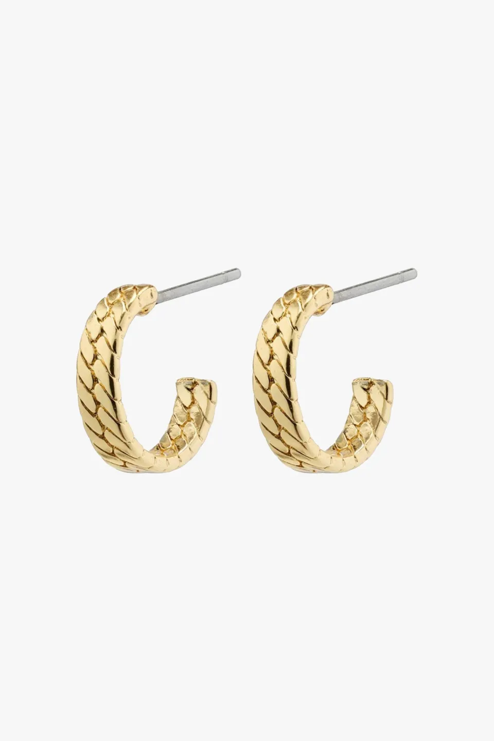 Pilgrim Joanna Gold Plated Snake Chain Earrings