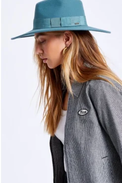 Brixton Joanna Silver Pine Felt Hat