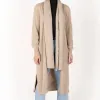 Humidity Lifestyle Juliette Birch Natural Longline Knit Cardi
