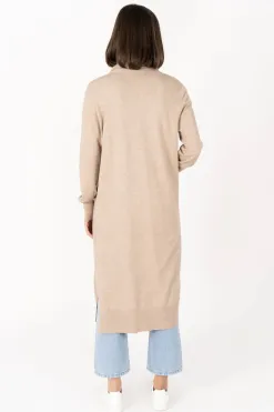 Humidity Lifestyle Juliette Birch Natural Longline Knit Cardi