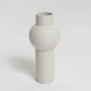 NED Collections Kansas White Bulb Medium Vase