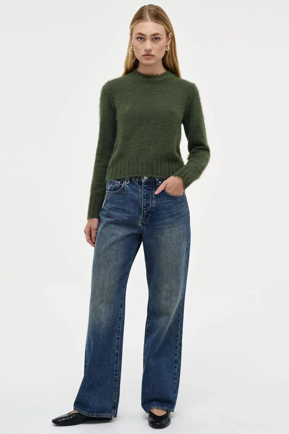 Neuw Kate Military Green Knit