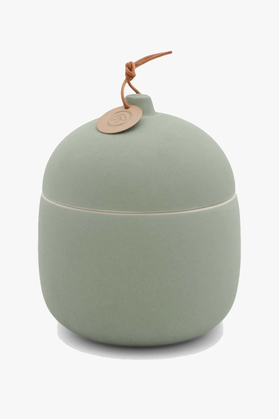 Firefly Candle Co. Keepsake Fresh Cut Basil 340g Large with Lid Ceramic Candle