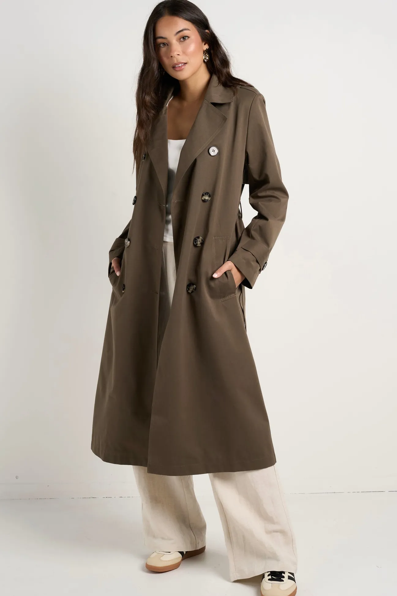 Stories be Told Kensington Khaki Trench Coat