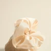 Love Lulu Large Cream Satin Scrunchie