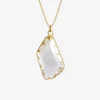 Lindi Kingi Large Crystal Necklace Gold