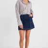 Stories be Told Launch Indigo Pocket Denim Mini Skirt