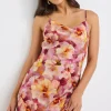 Georgia Mae Lavish Pink Multi Floral Tie Back Bias Slip Dress