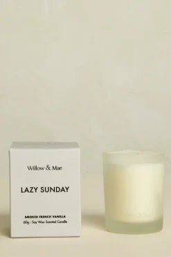 Willow u0026 Mae Lazy Sunday Smoked French Vanilla 60g Soy Candle