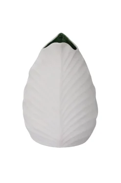 CC Interiors Leaf Matt White Green Interior Vase 120x88x168cm