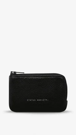 Status Anxiety Left Behind Black Leather Pouch