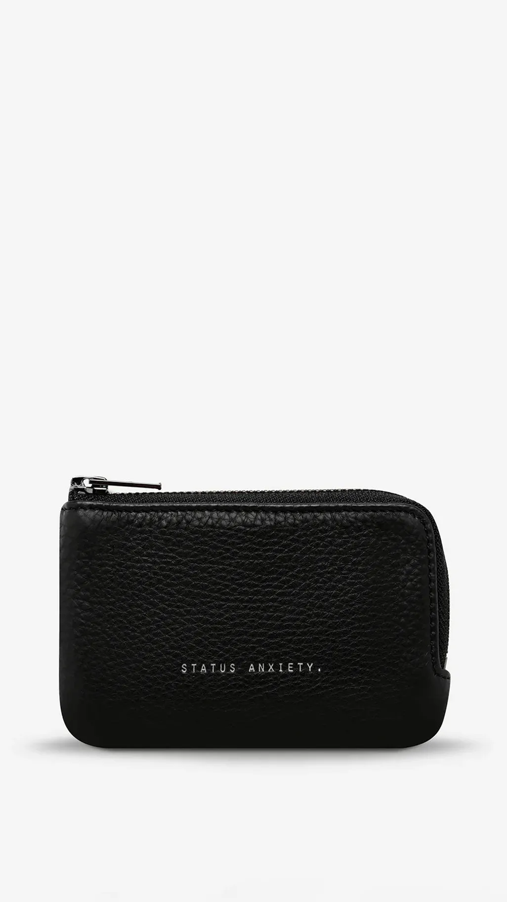 Status Anxiety Left Behind Black Leather Pouch