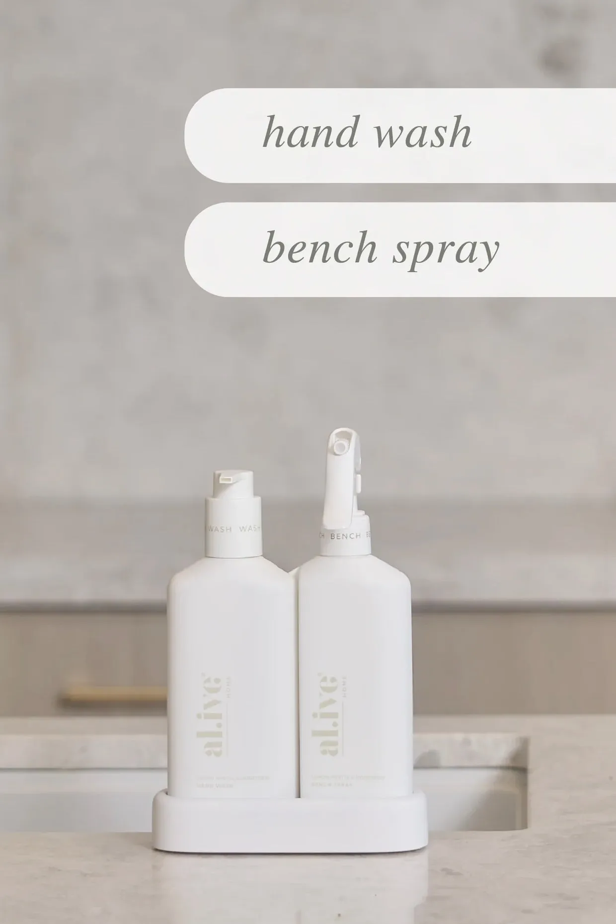 Alive Body Lemon Myrtle + Honeydue White Kitchen 300ml Duo