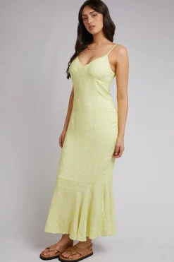All About Eve Leni Citrine Floral Print Maxi Dress