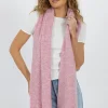 Humidity Lifestyle Lila Pink Wool Blend Scarf