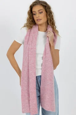 Humidity Lifestyle Lila Pink Wool Blend Scarf