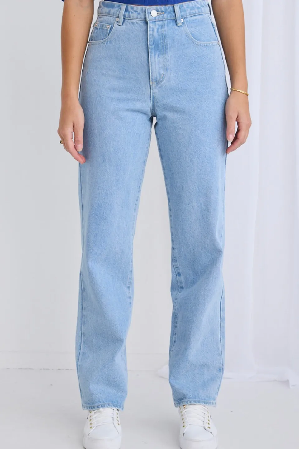 Among the Brave Lilah Light Blue High Waist Relaxed Leg Jean